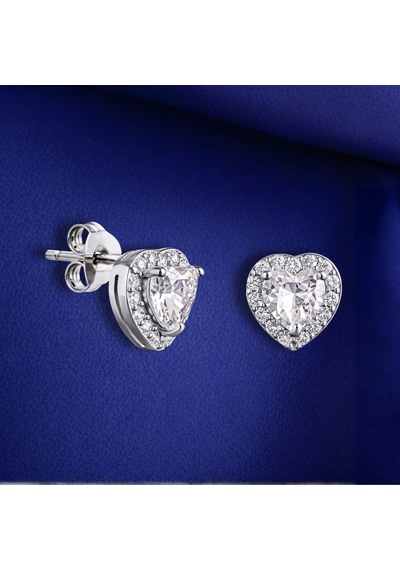 Servi 925 Ayar Gümüş Heart Elegance Küpe-18