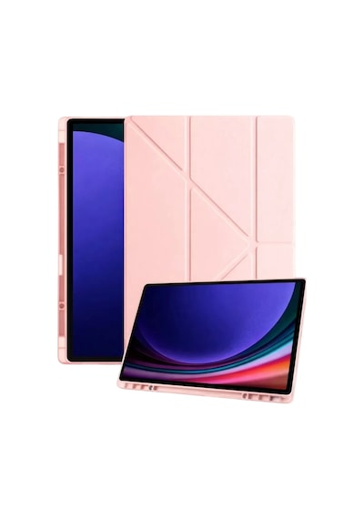 Samsung Galaxy Tab A11 Kalemlikli Mars Tablet Kılıfı - Rose Gold Arka Kapak