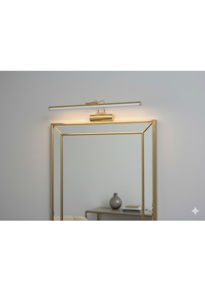 Gold Kasa Beyaz Işık Banyo Duvar Ayna Tablo Aydınlatması Flüt Aplik Kuğu Aplik .