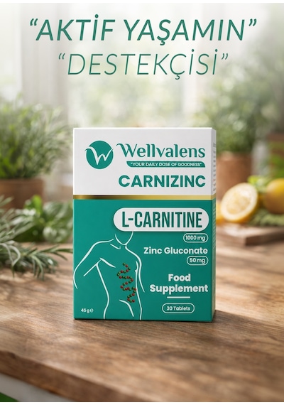 Carnizinc L-karnitine 1000 Mg + Çinko Desteği 30 Tablet