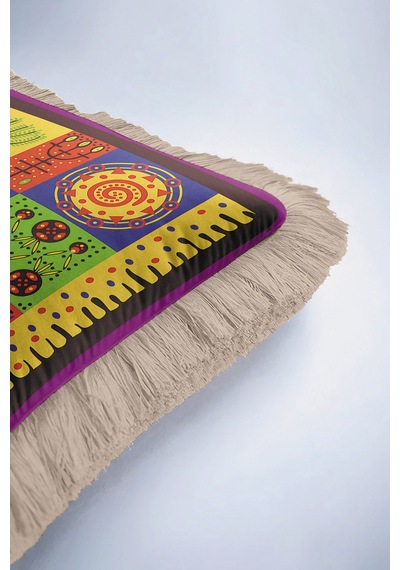 Etnik Sanat Esintili Saçaklı Yastık Kılıfı-afrikan Bohem Sarı Mor Püsküllü Kırlent Kılıfı Yağmur Limon Sarısı Etnik Sanat Esintili Saçaklı Yastık Kılıfı-afrikan Bohem Sarı Mor Püsküllü Kırlent Kılıfı Yağmur Limon Sarısı