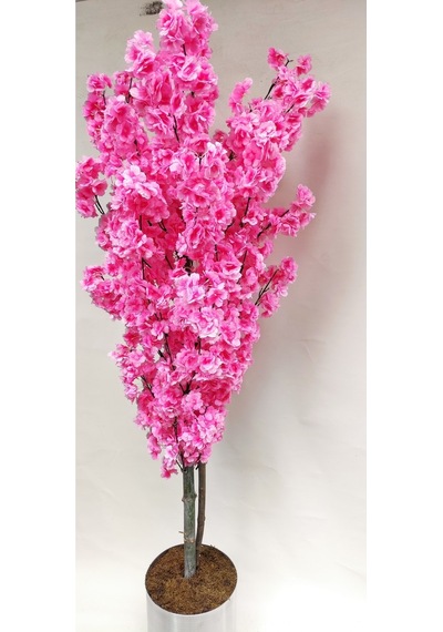 Rüzgar Yapay Çiçekçilik 180 Cm Pembe Bahardalı Ağacı Pembe