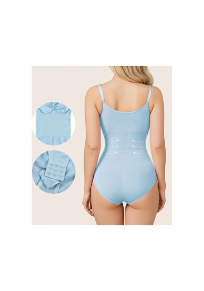 Mistirik Mamey Model Örme Kumaş Toparlayıcı Çıtçıtlı Body Buz Mavi Renk Zıbın 4