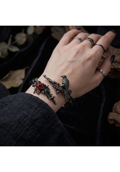 Dükkan Design Love And Deep Space Black Crow Bilekilk Antrasit
