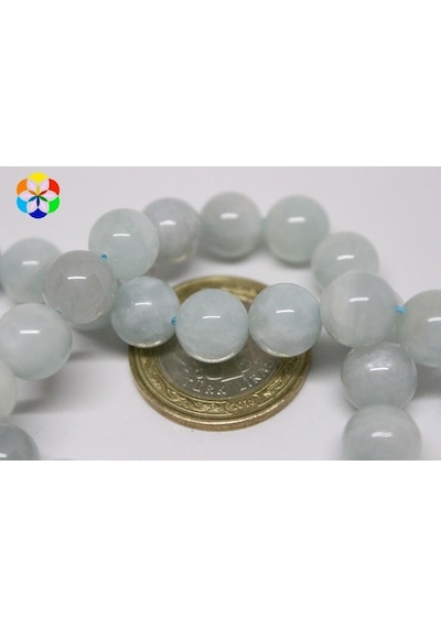 Akuamarin Taşı 10Mm/Adet Gümüş