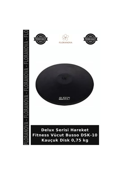 Delux Serisi Hareket Fitness Vücut Busso Dsk-10 Kauçuk Disk 0,75 Kg