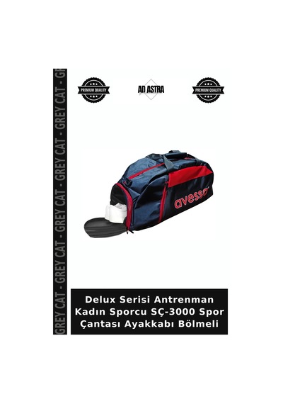 Delux Serisi Antrenman Kadın Sporcu Sç-3000 Spor Çantası Ayakkabı Bölmeli