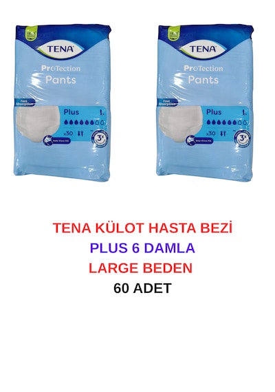 Tena Külot Hasta Bezi Plus 6 Damla Large Beden L
