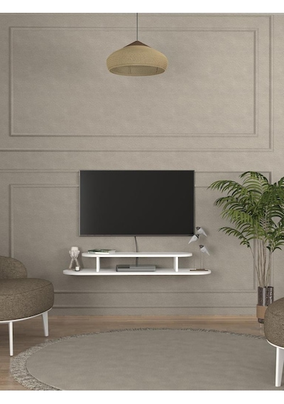 Koza Tv Sehpası Beyaz 120 Cm Diğer