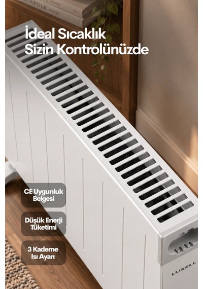 Luxell LX-2947 2500 W Konvektör İki Kademe Soba Isıtıcı
