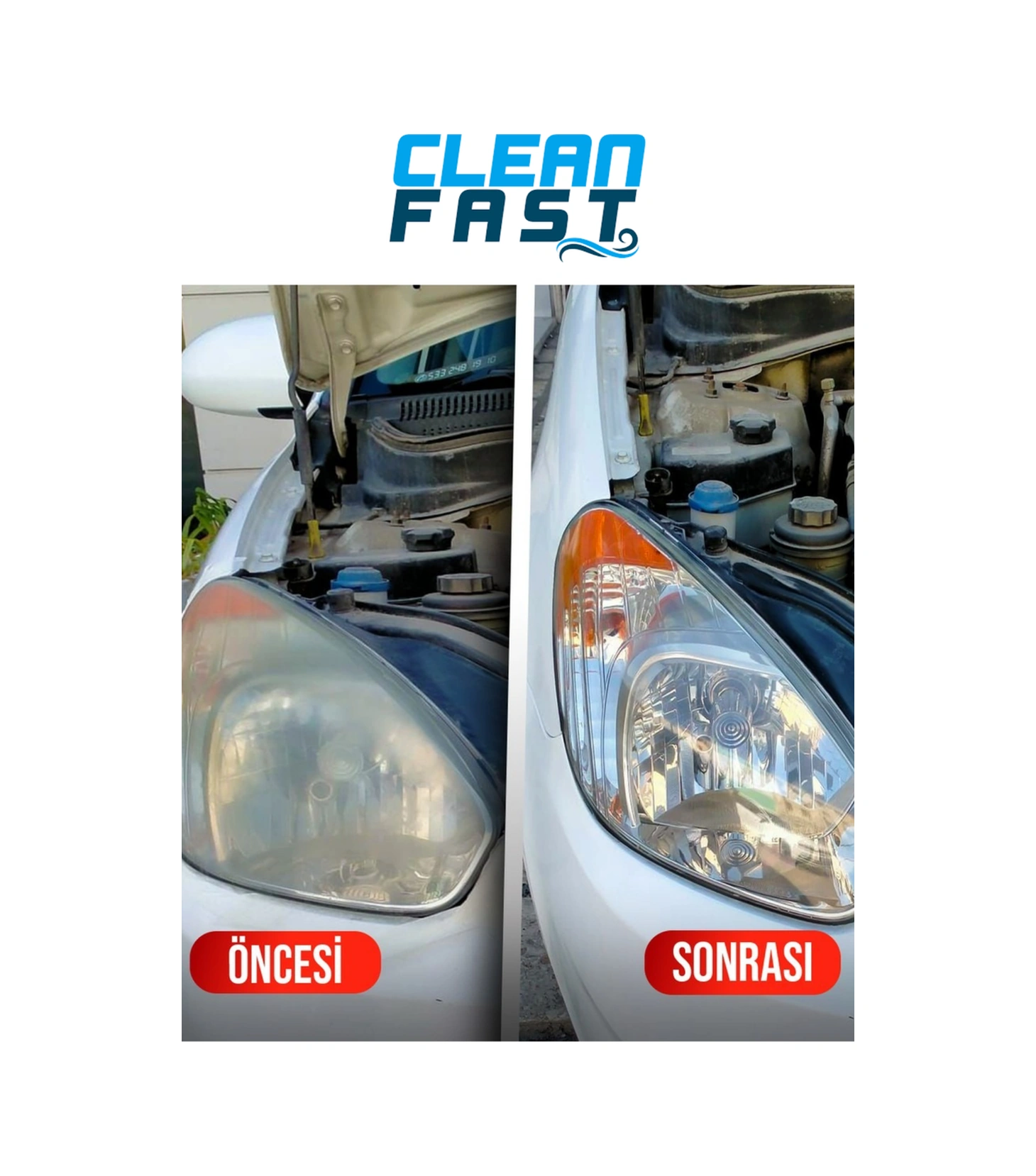 Yeni Nesil Premium Buharlı Far Temizleme Sıvısı Ve Parlatma Solüsyonu Kloroform Uyumlu 250 Gr