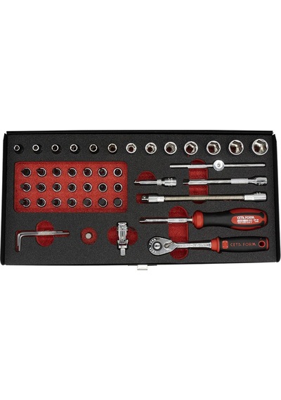 1/4 6 Köşe Lokma Takımı 46 Parça Ceta Form C00-46PH2