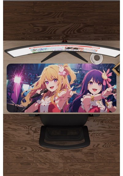 Oshi No Ko Anime V5 - 90x40 Xxl Gaming Kauçuk Kaymaz Taban Mouse Pad Fare Altlığı