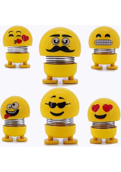 Zıp Zıp Kafalar Sevimli Kafa Sallayan Emojiler Çılgın Kafalar