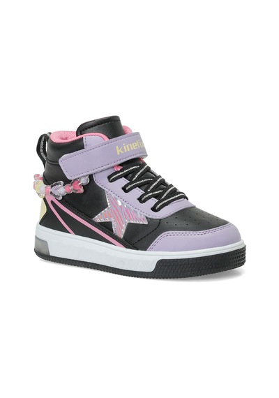 Kinetix Toner Hı P Siyah Kız Çocuk High Sneaker Siyah-lıla