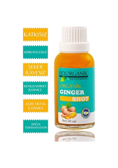 Beyorganik Organik Ginger Shot Cam 7 x 30 ML