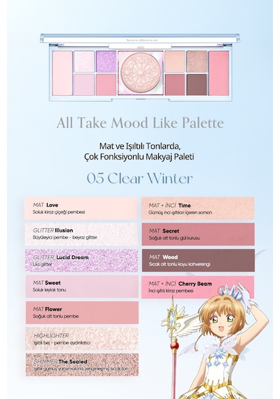 Perıpera All Take Mood Like Palette 05 Clear Winter