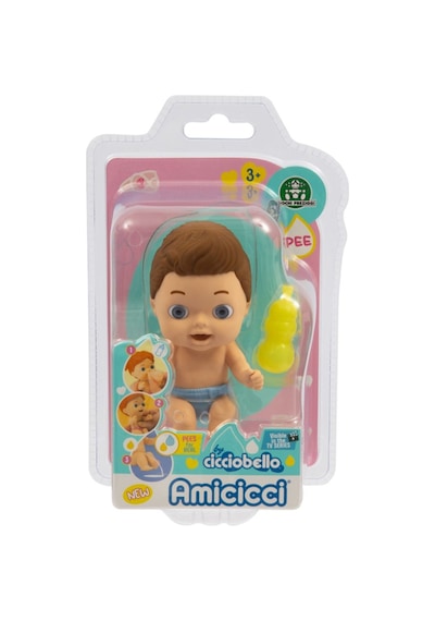 Su İçip Ciş Yapan Ciciobello Amiccici Bebek - Tuvalet Eğitimi Amaçlı Eğitici Oyuncak - 10 Cm - Lucas