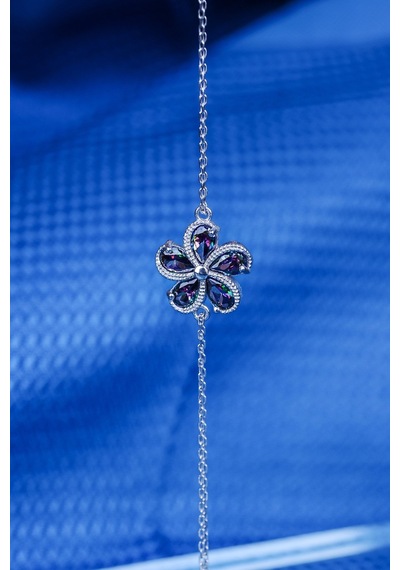 Encili Silver 925 Ayar Gümüş Mistik Topaz Taşlı Kadın Bileklik