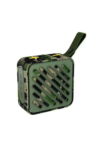 Taşınabilir Bluetooth V5.2 Kablosuz Hoparlör Hi-fi Güçlü Ses Tf Kart Usb Aux Destekli Type-c Şarjlı 1200mah Mini Speaker, Sk-682 Yeşil