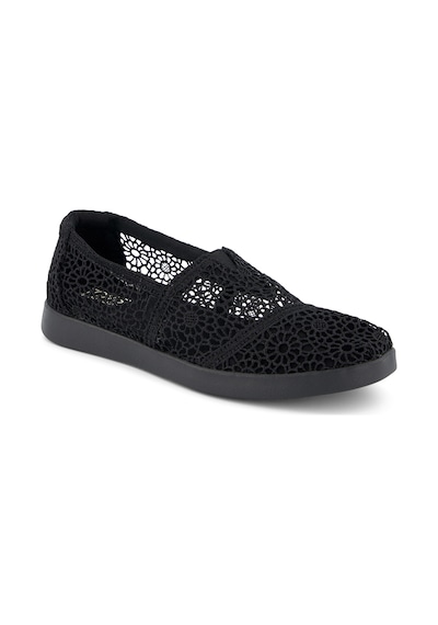 Espadril / Keten Kadın 10021549 Toms Alpargata Plus Moroccan Crochet Black Siyah