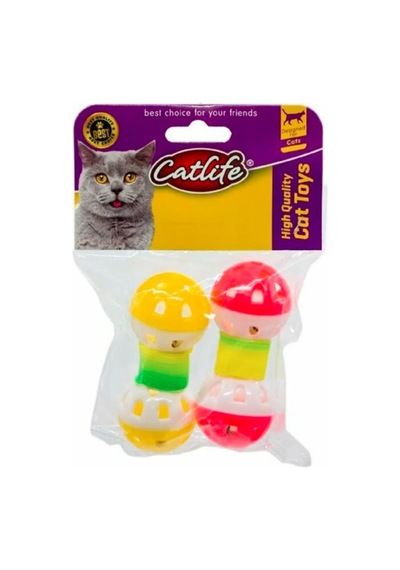 Catlife 202466 Zilli Kedi Oyuncağı 2'li Çok Renkli