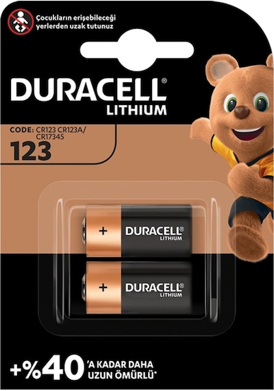Duracell 123A 3V Lityum Pil 2Li