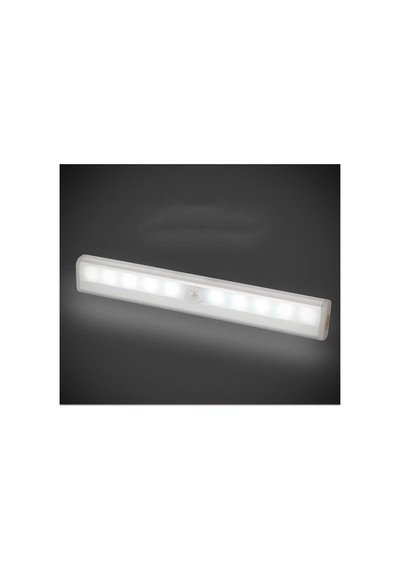 Pır Hareket Sensörlü 10 Led Dolap İçi Aydınlatma Lambası Kablosuz Beyaz Işık 19 Cm