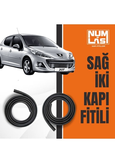 Peugeot 207 Sağ Ön Ve Arka Kapı Fitili-a Kalite-numlas-nm3664