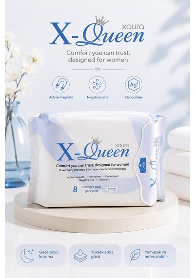 Xaura Global X-queen Gece Pedi 8'lu