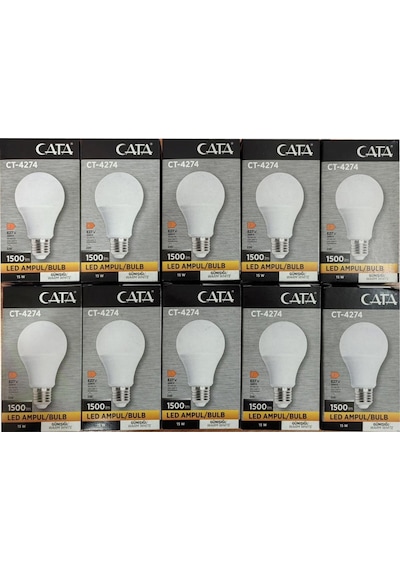 Cata Led Ampul Günışığı 10 Adet Ct-4274 3200k 15 Watt