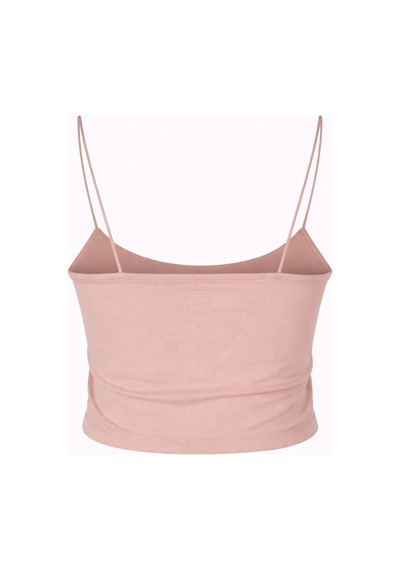 Trender 582-04 Crop Lastik Askı Vizon Kadın Atlet 26yl71595017