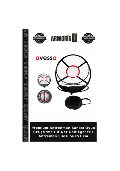 Premium Antrenman Sahası Oyun Geliştirme Glf-net Golf Egzersiz Antreman Filesi 56x51 Cm Çok Renkli
