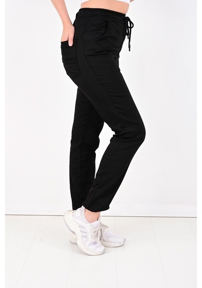 Black Steel Jogger,Bel Ve Paça Lastikli Bayan Pantolon-Byn-1000 (543989608)