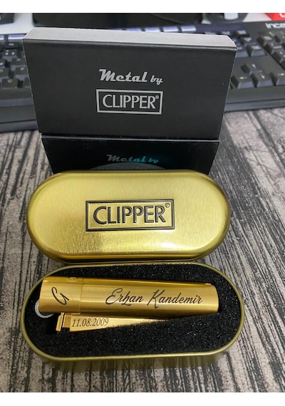 Clipper Metal Çakmak Gold