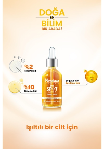 Himalaya Dark Spot Clearing Leke Karşıtı Zerdeçal Özlü Serum 30 ML