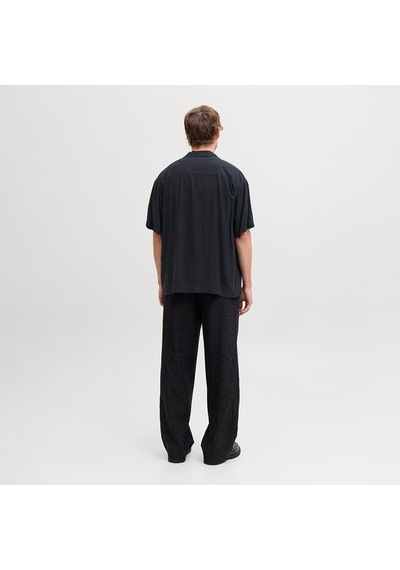 Jack & Jones Jack Jones Kısa Kol Gömlek Jeff Resort Solid Siyah