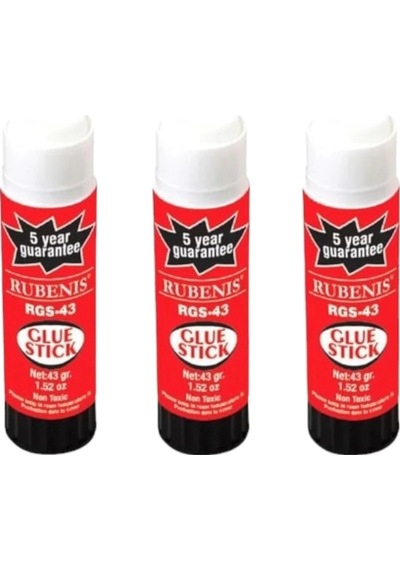 Rubenis Stick Yapıştırıcı 43 Gram 3 Adet