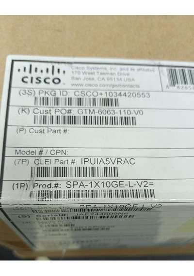 Cisco 1-port 10ge Lan-phy Modül Spa-1x10ge-l-v2