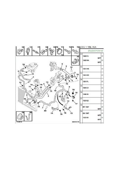 Yedek Su Depo Hortumu 508 C5 1.6hdı Dv6c 1323ha