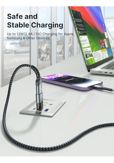 Usb -a Ve Usb-a Veri Engelleyici Ve Data Blocker , Sadece Şarj Için Şeffaf Usb-a - Usb-a Veri Engelleyici, Juice Jacking'e Karşı, Hacklenmeyi Reddet