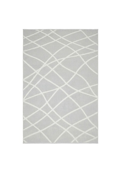 Modern Gri Geometrik Desenli Sisal Halı Dokuma Salon Ve Mutfak Halısı Çok Renkli
