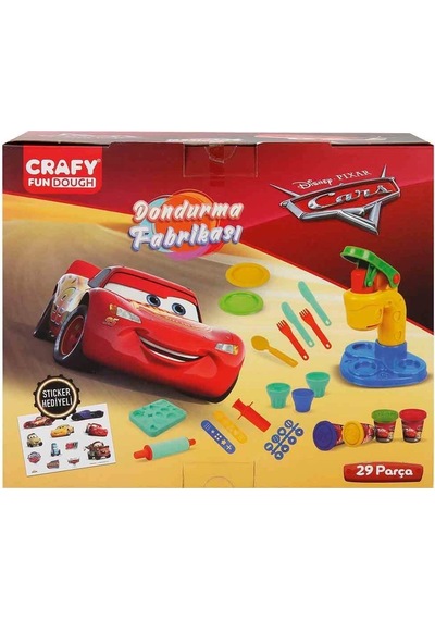 Sunman Crafy Cars Dondurma Fabrikası Oyun Hamuru Seti 200 Gr. 29