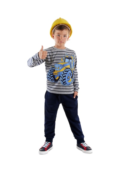 Denokids Mshb&g Traktör Erkek Çocuk T-shirt Pantolon Takım Çok Renkli