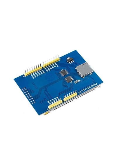 2.8 İnç Dokunmatik Tft Lcd Shield 240x320 Ekran Modülü Sd Kartlı Dokunmatik Kalemli Proje Geliştirme Kartı Arduino Uyuml