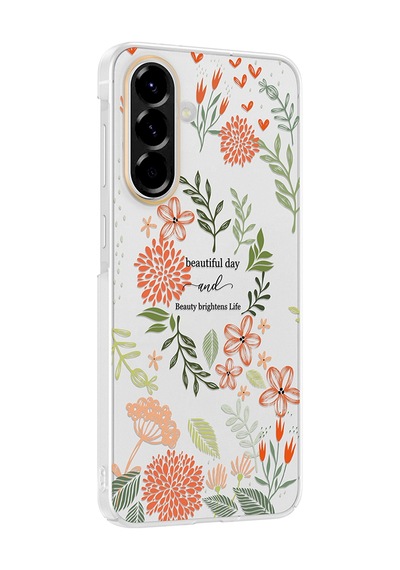 Galaxy A36 Kılıf Kamera Korumalı Desenli Zore Klip Kapak - Beautiful -