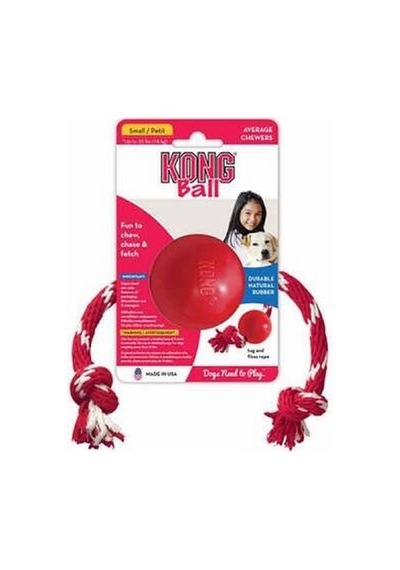 İpli Kauçuk Top Köpek Oyuncağı Small 6,5 Cm