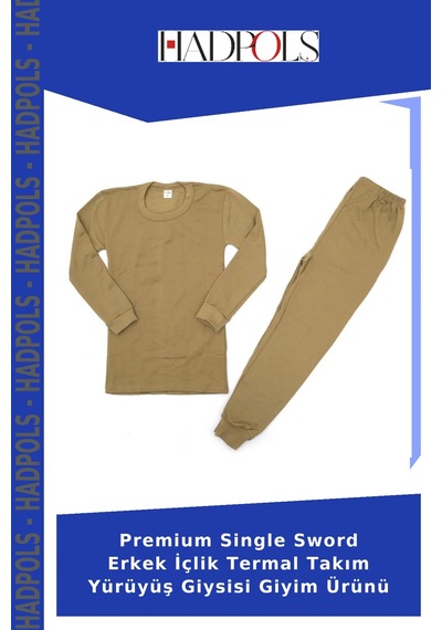 Hadpols Premium Single Sword Erkek İçlik Termal Takım Yürüyüş Giysisi Giyim Ürünü Çok Renkli