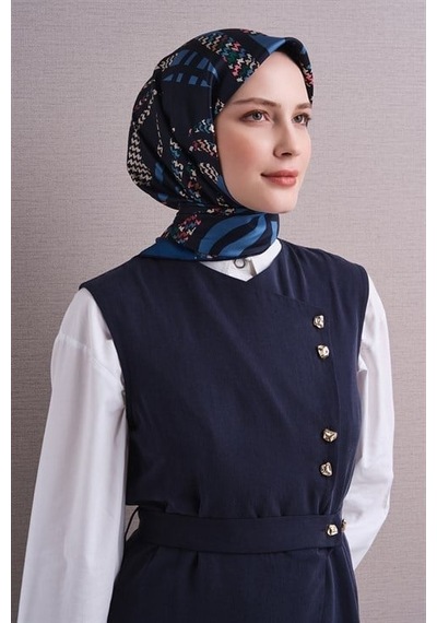 Armine Saf İpek Twill Eşarp 9634d 84 siyah