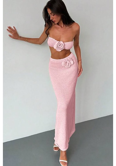 Emmy İkli Örme Elbise - Pembe
